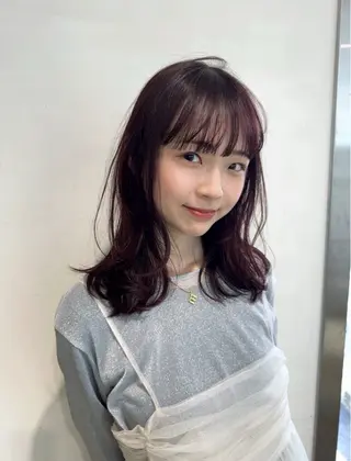 ミディアム 酒徳 唯斗のヘアスタイル