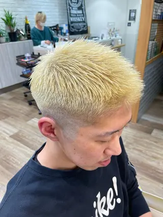 ショート カラー メンズ メンズパーマ 北原寿樹のヘアスタイル
