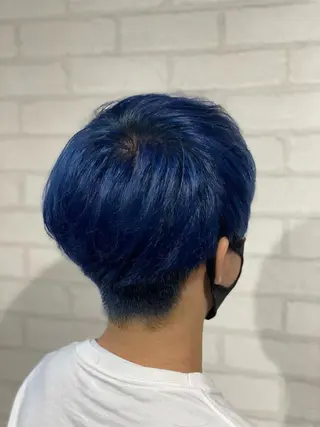 ショート カラー メンズ ✨ハイトーン カラー福岡拓也✨のヘアスタイル