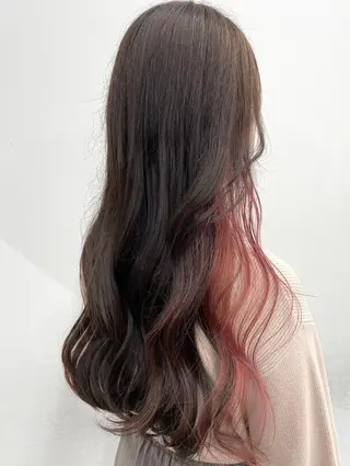 ロング カラー ヘアアレンジ 【公式】amble luxe 中野のヘアスタイル