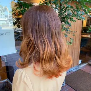 ミディアム カラー 🌸栄/髪質改善専門 ayaka💇‍♀️のヘアスタイル