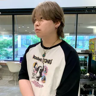 ショート カラー メンズ mellow所属・顔周りデザイン/ ハイトーン/多田悠馬のヘアスタイル