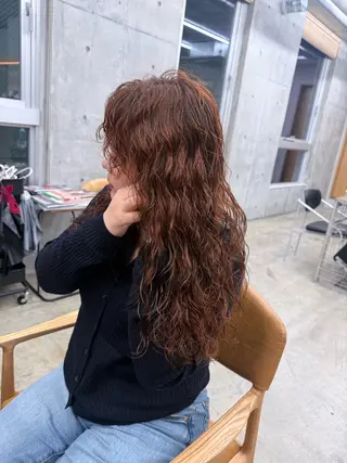 ロング カラー パーマ 誰よりも丁寧なカット 🍀小林輝のヘアスタイル