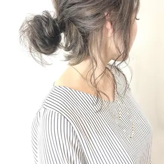 ミディアム カラー ヘアアレンジ Mariana/ 鶴原-ハイライトのヘアスタイル