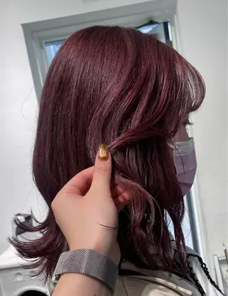 ミディアム カラー 🌻名古屋🌻 🫧ハイトーン🫧のヘアスタイル