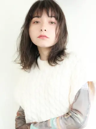 ミディアム カラー 兼平大地 inity心斎橋のヘアスタイル