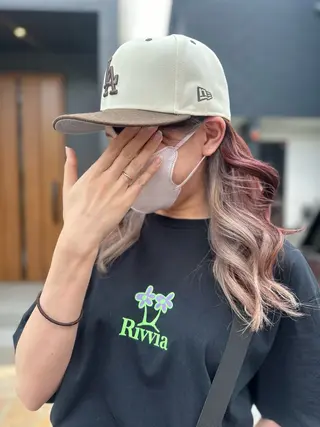 ロング カラー K Harukaのヘアスタイル