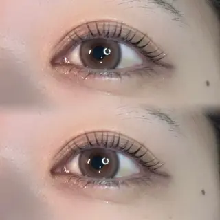 マツエク・マツパ Rinka/梅田/ 透け感カラー🤎のヘアスタイル