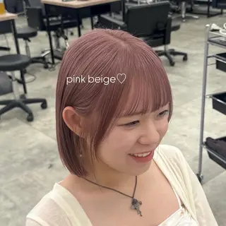 ショート カラー 暖色/ブリーチカラー 🍊 yu-na.のヘアスタイル