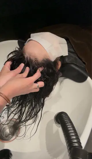 セミロング 髪質改善ヘアケア 艶髪特化/上田のヘアスタイル