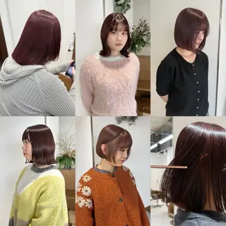 ショート カラー 暖色カラー /ヘアアレンジ/花鈴のヘアスタイル