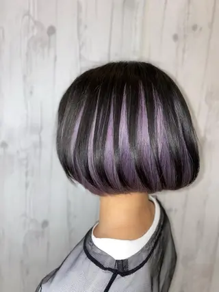 ショート ゆぴ☾‪/推しカラー /ハイトーンのヘアスタイル