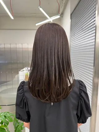 セミロング カラー 表参道/赤み無し 透明感 colorのヘアスタイル