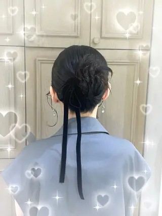 ヘアアレンジ 🎀透明感カラー🎀 ヘアメ／mikotoのヘアスタイル