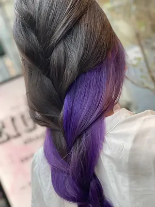 ミディアム カラー ヘアアレンジ 髪質改善×ハイトーン 中田啄也のヘアスタイル