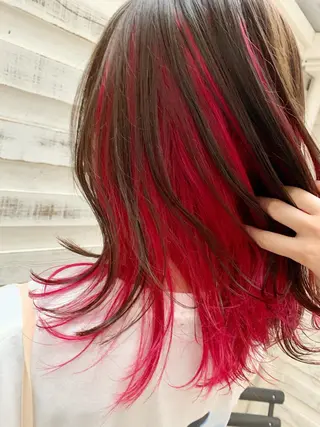 ミディアム カラー ヘアアレンジ 指名支持率NO.1 スタイリストのヘアスタイル