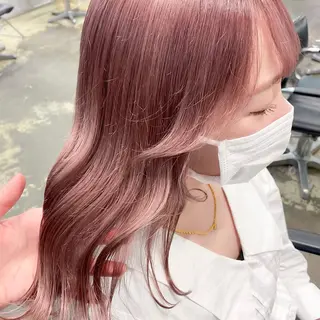 セミロング カラー ヘアアレンジ 💗💗韓国レイヤー yu-ki💗💗のヘアスタイル