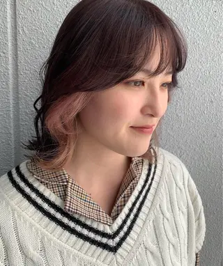 ミディアム 横田 未来のヘアスタイル