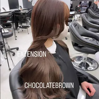 ロング カラー エクステ🩵ブリーチ 韓国ヘア🩵KAEのヘアスタイル