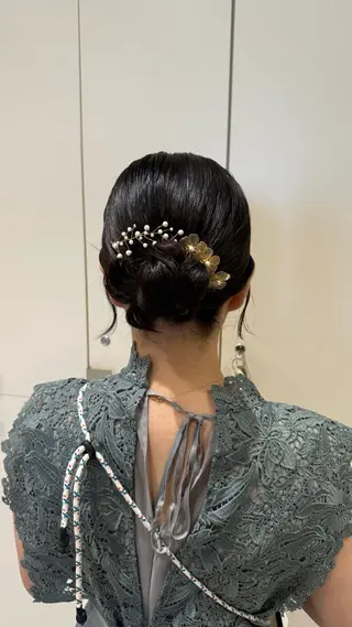 ミディアム ヘアアレンジ カラー/ヘアセット Nanami💗のヘアスタイル