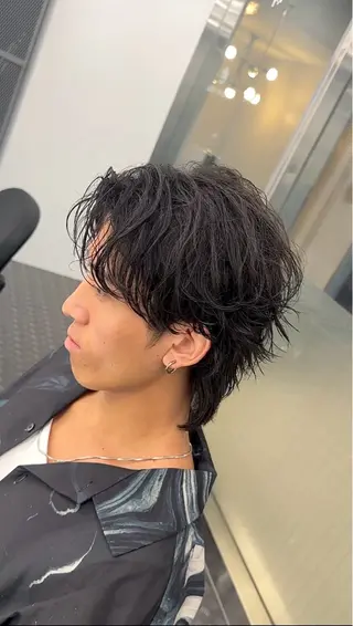 ミディアム MENS FEEL所属・メンズパーマが上手い 💇RYO❤️‍🔥のヘアスタイル