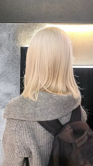 ミディアム カラー レイヤー/ベージュ カラー/ハシモトのヘアスタイル