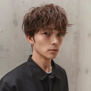 ショート パーマ メンズ JINKIメンズ特化 メンズカットパーマのヘアスタイル