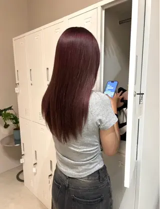 ロング カラー 暖色カラー/ さえのヘアスタイル