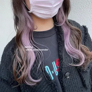 セミロング カラー Qin shaire salon 原宿店所属・レイヤーカット 韓国ヘアayameのヘアスタイル