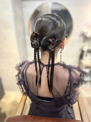 ロング ヘアアレンジ ヘアセット┊お呼ばれ ┊お出かけ┊wadaのヘアスタイル