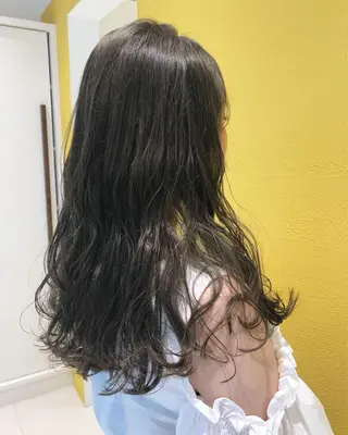 ロング カラー sano sayakaのヘアスタイル