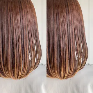 セミロング Snaly カラー特化ページのヘアスタイル