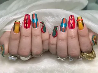 ネイル lucky nail 歌舞伎町のネイルデザイン