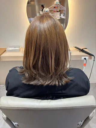 ミディアム 🫧Ayumu🫧 透明感カラー/春日のヘアスタイル