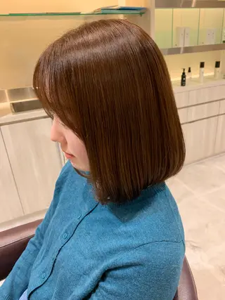 ミディアム カラー SALOWIN名古屋栄店所属・Yuuki🌷名古屋 栄 カラー/ボブのヘアスタイル
