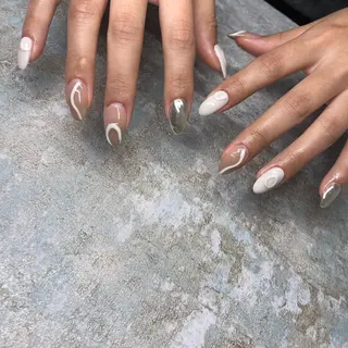 ロング カラー ヘアアレンジ キッズ ネイル マツエク・マツパ 福田 加奈のネイルデザイン