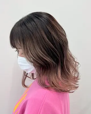 ミディアム カラー 【公式】amble luxe池袋東口🩷のヘアスタイル