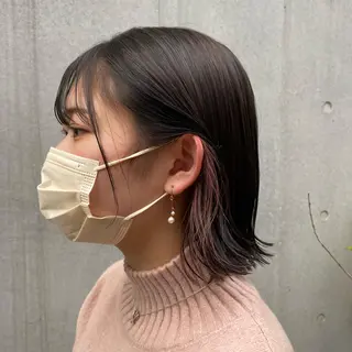 ミディアム カラー 🪭risa 暖色/レイヤー🪭のヘアスタイル