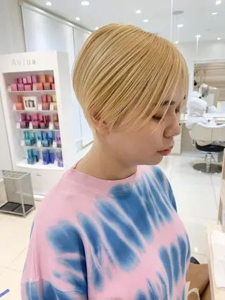 ショート 🐨カラー/縮毛矯正 岡真海🐨のヘアスタイル