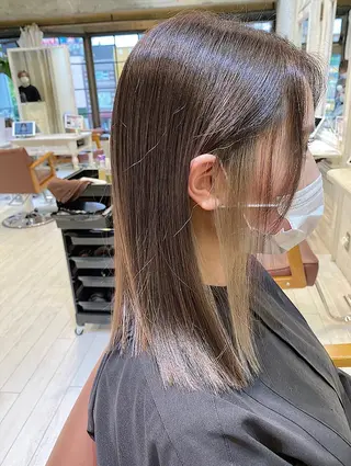 セミロング カラー Fbeauty所属・ブリーチ koheiのヘアスタイル