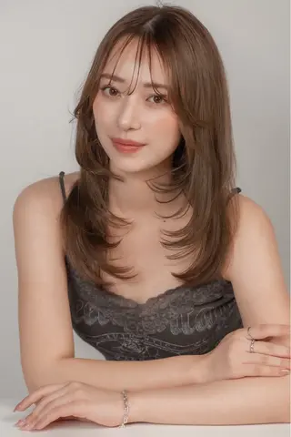 ミディアム MAEDA 西金沢美容室のヘアスタイル