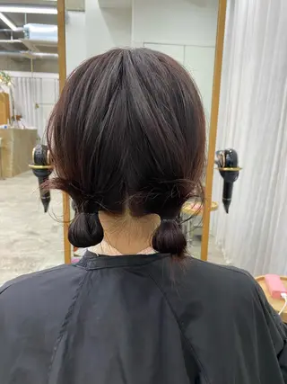 カラー kvell by urban.所属・KVELL ユナのヘアスタイル