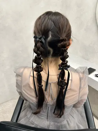 ロング ヘアアレンジ 🌷HARU 暖色/ヘアセット🫧のヘアスタイル