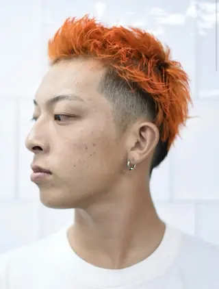 ショート カラー メンズ Merican barbershop kobe所属・永戸 新汰の眉毛・アイブロウイメージ