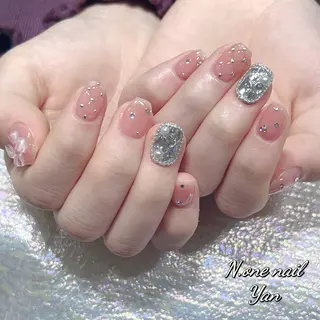 ネイル 長いだし/スカルプ/ パラシェルN.oneのネイルデザイン