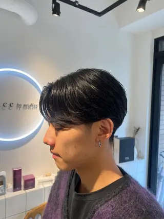 ミディアム パーマ メンズ メンズカットパーマ ✂️ JOYAのヘアスタイル