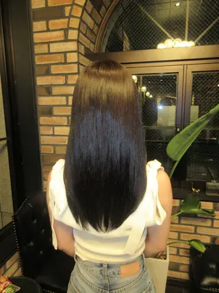 セミロング カラー Kyoka emoriのヘアスタイル