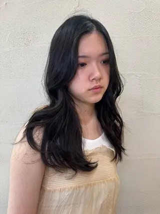 ロング 韓国風🇰🇷レイヤ ーKEI🇰🇷のヘアスタイル