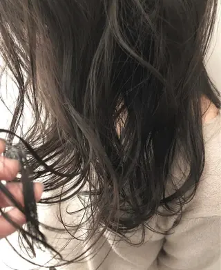 セミロング カラー パーマ ショートボブ💗 ヤマネシオリのヘアスタイル