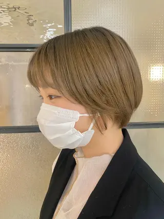 ショート 安永 涼のヘアスタイル